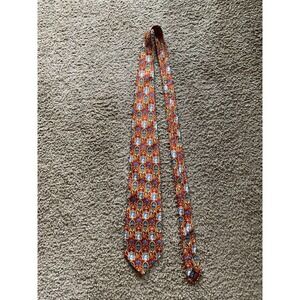Alberto‎ Piano Men's Neck Tie ~ Vintage ~ Made in Italy Rome Head Red Blue